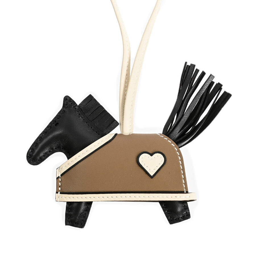 新品未使用エルメス　PMロベオクール　ロデオチャーム　新作　ノワール　エトゥープ 楽天市場】エルメス HERMES ロデオ PM ロベオクール ブラック