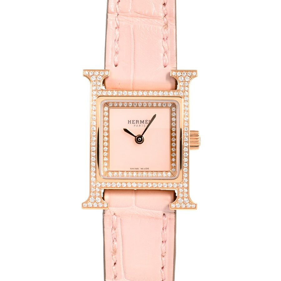 楽天市場】エルメス HERMES フォーブル FG4.174 ピンク文字盤 中古