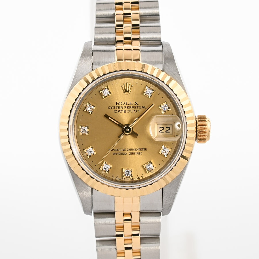 楽天市場】ROLEX ロレックス デイトジャスト 69173 レディース ブルー