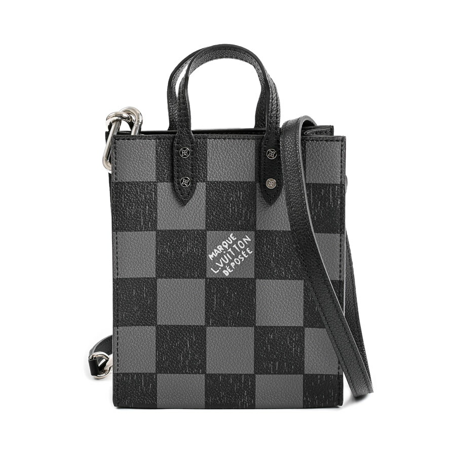 【中古】A品 ルイヴィトン サックプラXS ショルダーバッグ N60479 ブラック・グレー ユニセックス