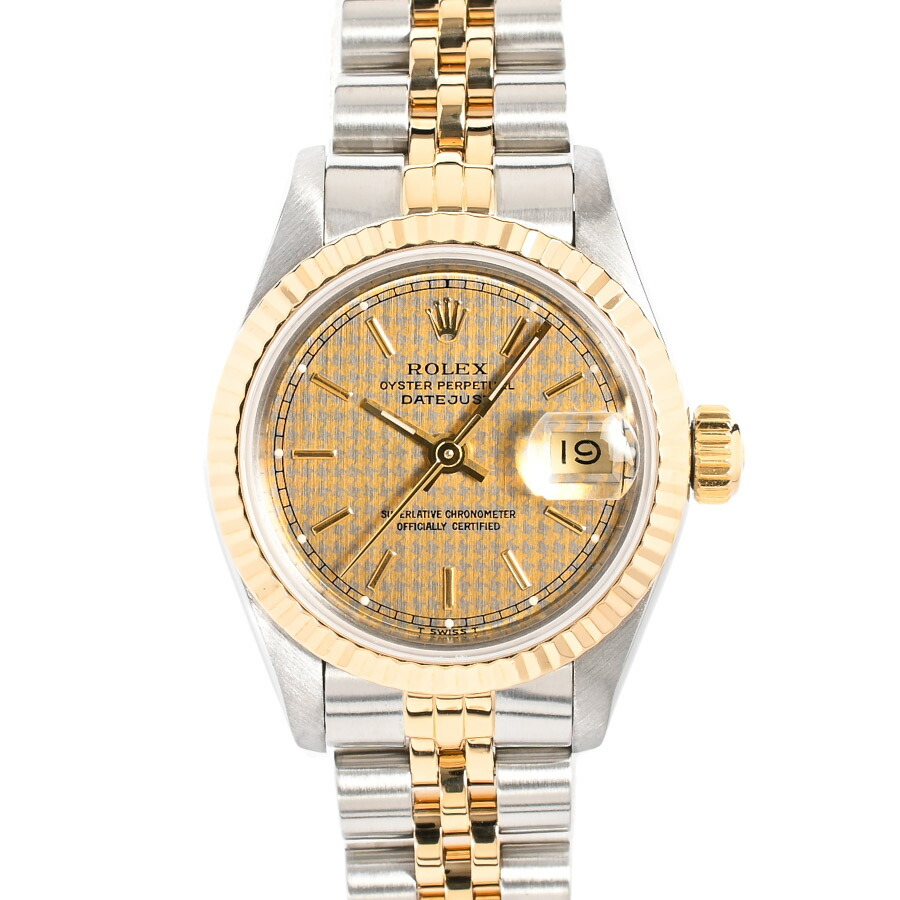 【中古】A品 ロレックス デイトジャスト 腕時計 69173 R番 チドリ レディース 381,600円