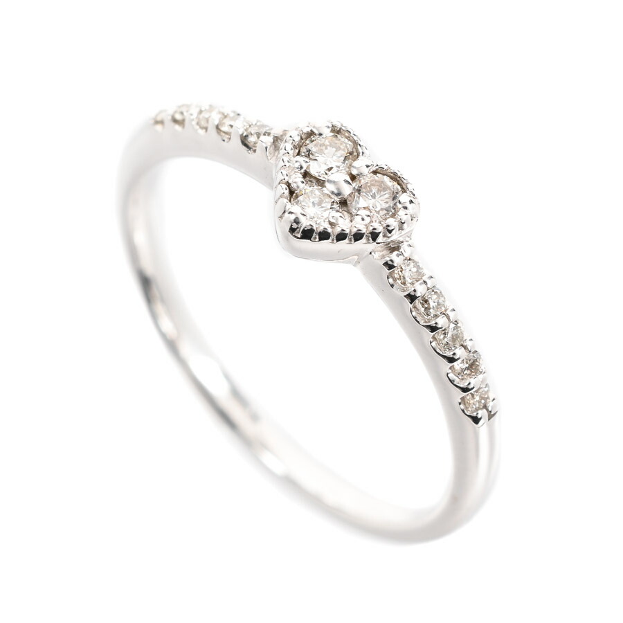 【中古】A品 ダイヤ リング ダイヤ0.16ct 11.5号 2.0g レディース