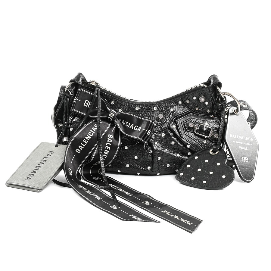 【中古】A品 バレンシアガ ルカゴールXS ショルダーバッグ 671309 ブラック レディース