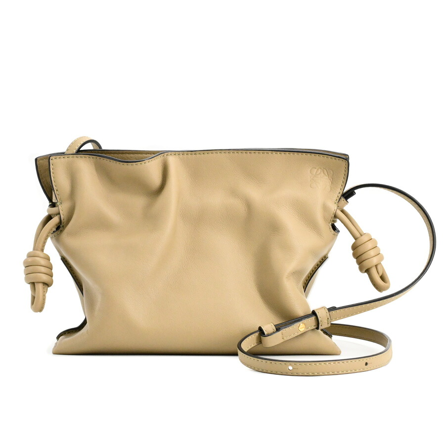 【中古】A品 ロエベ フラメンコクラッチミニ ショルダーバッグ A411FC2X37 ベージュ レディース｜ロデオドライブ店