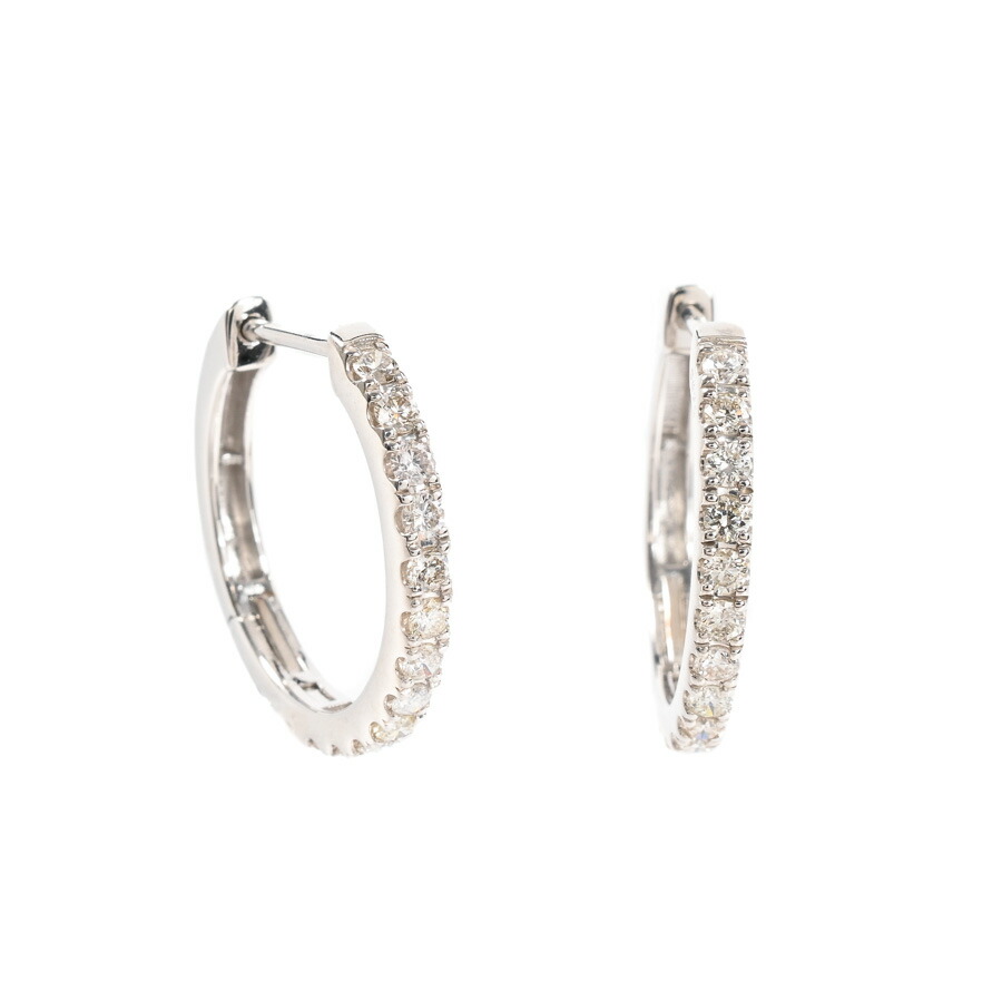【中古】A品 ダイヤ ピアス ダイヤ0.25ct ダイヤ0.25ct チャーム:約W18xH18mm 3.0g レディース