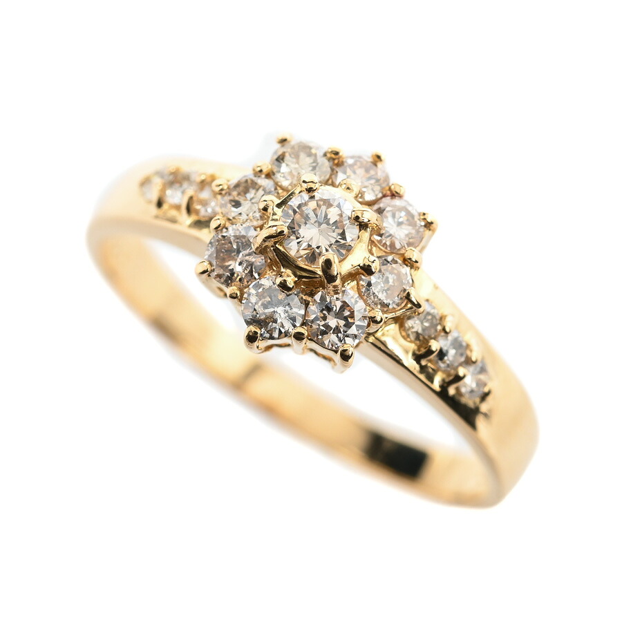 【中古】A品 ダイヤ リング ダイヤ0.5ct 13.5号 2.5g レディース