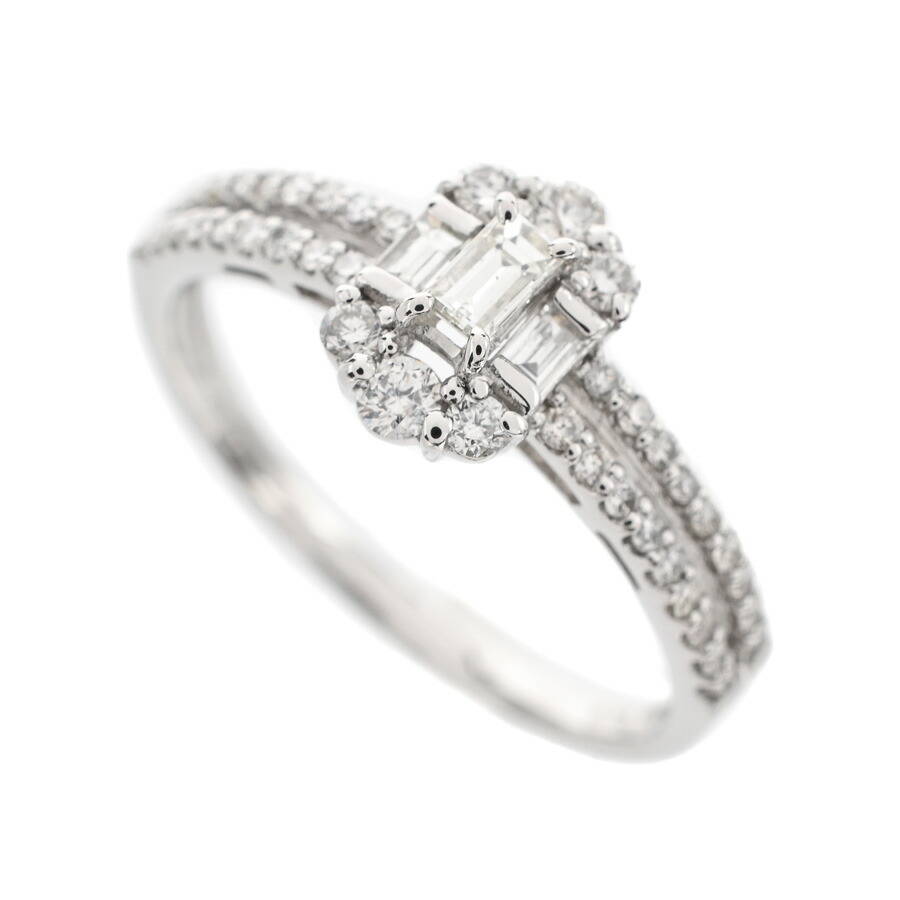 【中古】A品 ダイヤ リング ダイヤ0.5ct 15号 3.7g レディース