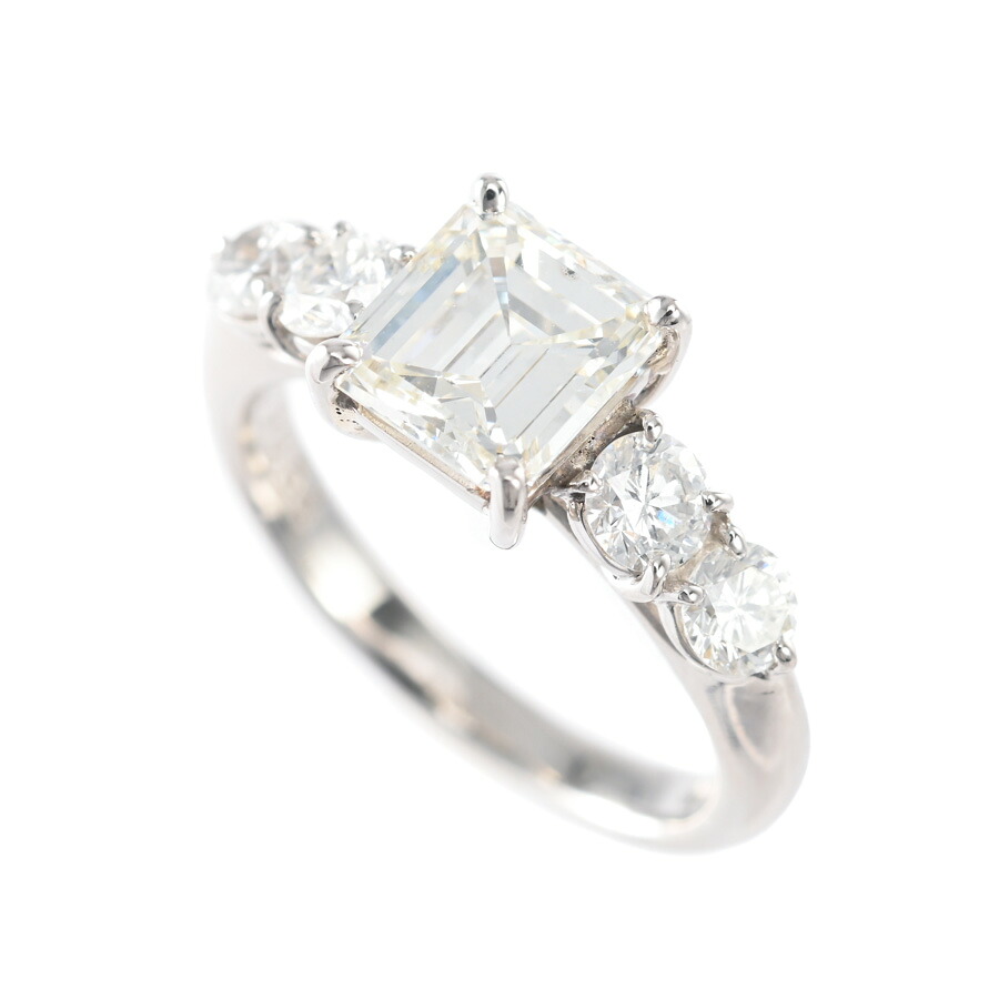 【中古】A品 ダイヤ リング ダイヤ1.155/0.54ct 7号 4.6g レディース