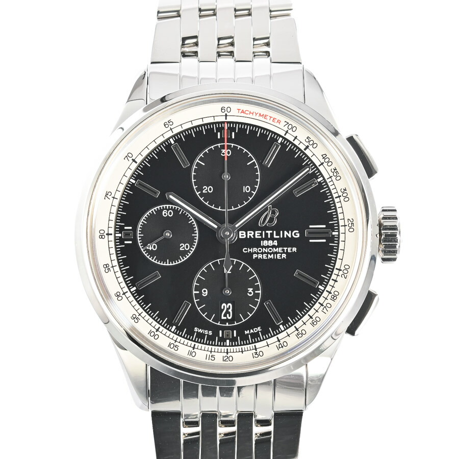 【中古】A品 ブライトリング プレミエ クロノグラフ 腕時計 A13315351B1A1 ブラック メンズ