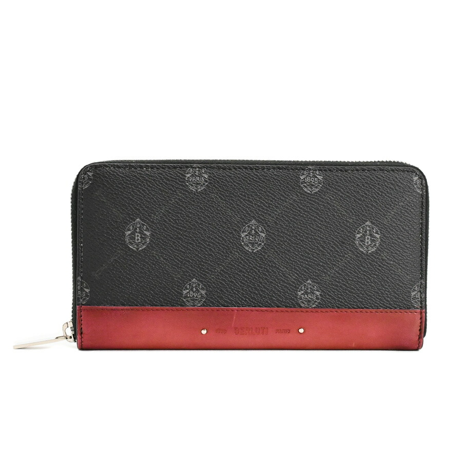 【中古】A品 ベルルッティ イタウバ 長財布 ブラック メンズ