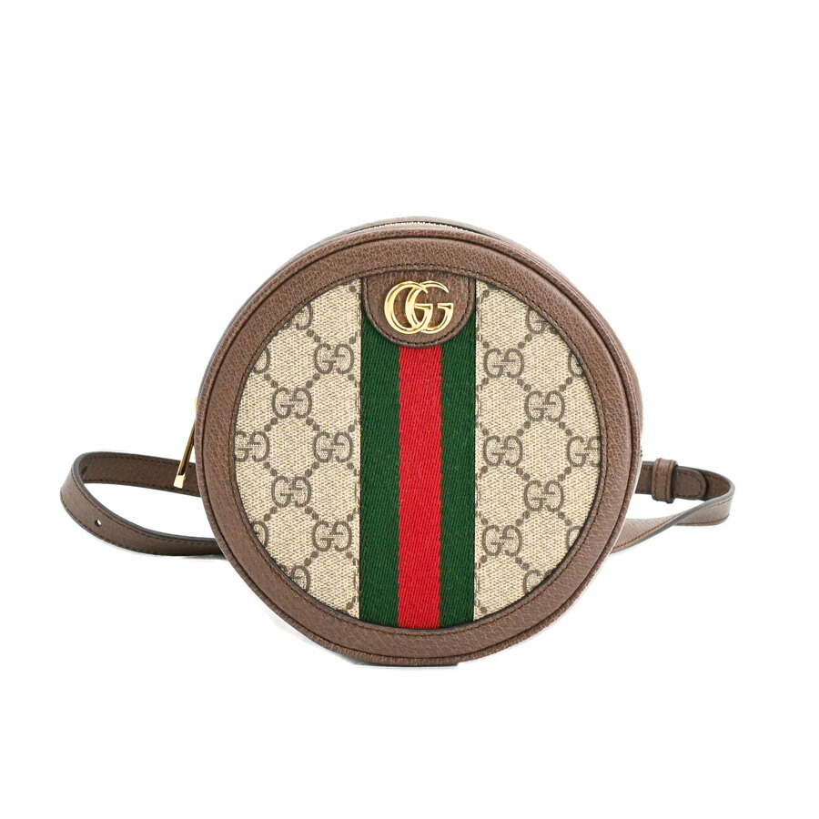 【中古】A品 グッチ GGマーモントミニバックパック うしろ側風呂敷き包み 背嚢 598661 ベージュ/まっ黒い赤銅色