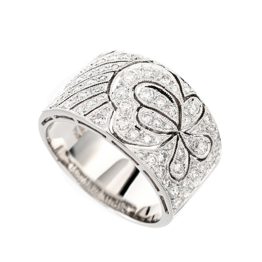 【中古】A品 ダイヤ リング ダイヤ0.91ct 17号 レディース
