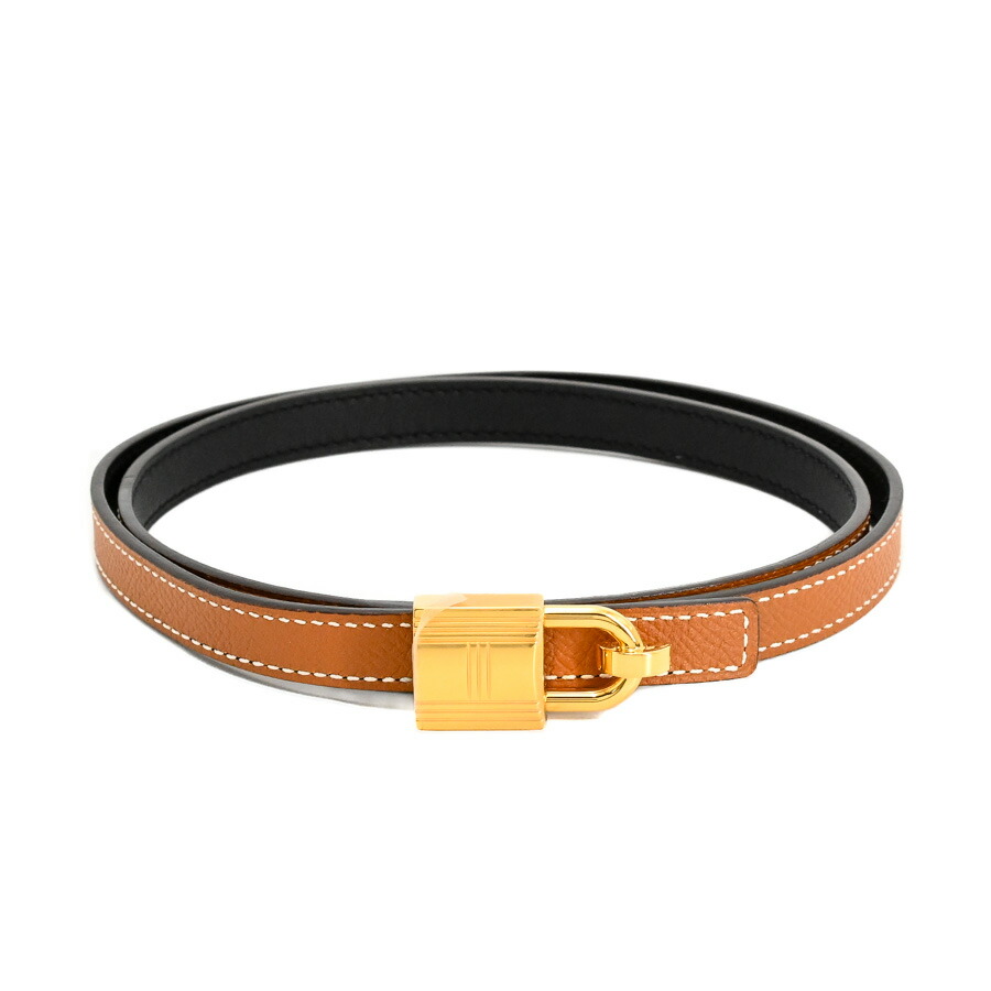 【中古】SA品 エルメス 三尺帯 三尺帯 ゴールド レディース