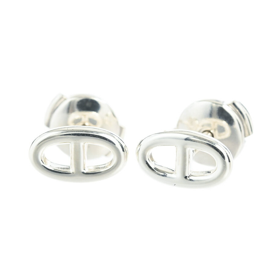 【中古】A品 エルメス シェーヌダンクル ファランドールTPM ピアス チャーム:約W10xH5mm レディース|ロデオドライブ店