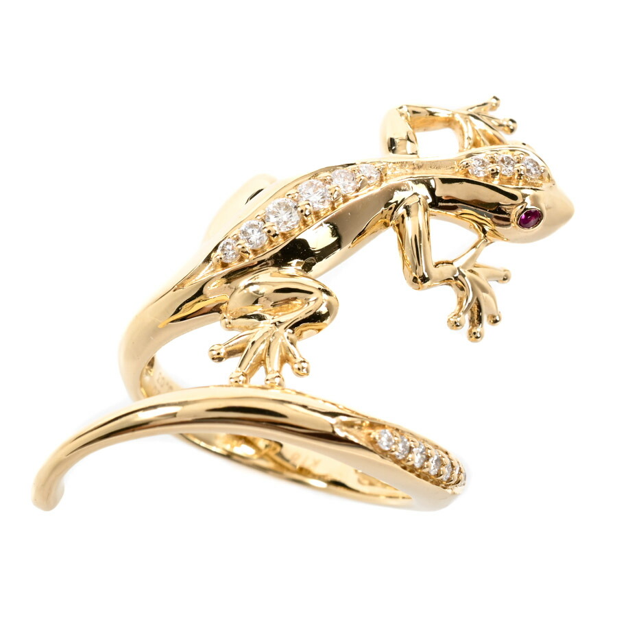 【中古】A品 ダイヤ リング ダイヤ0.2ct ルビー0.03ct 12.5号 9.9g レディース｜ロデオドライブ店