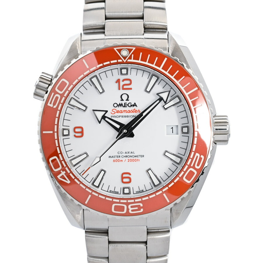 【中古】A品 ゼロ シーマスター プラネットオーシャン ウオッチ 215.30.44.21.04.001 白いこと メンズ