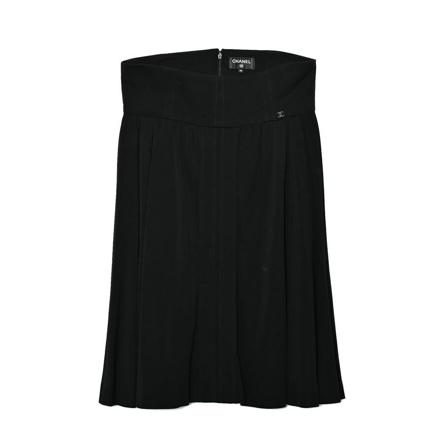 【中古】A品 シャネル スコート アウター P54660V09107 黒いこと レディース