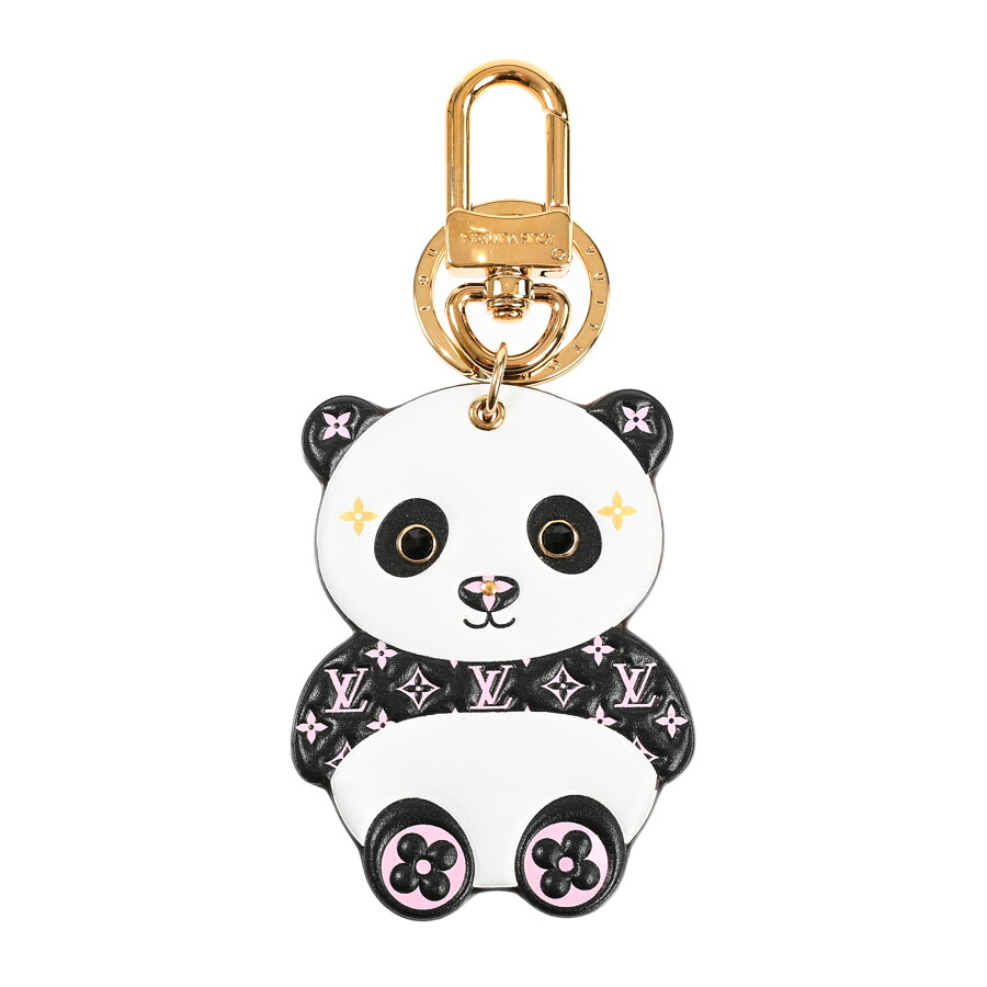【中古】SA品 ルイヴィトン ポルトクレLVパンダ キーホルダー M00993 ホワイト/ブラック レディース|ロデオドライブ店