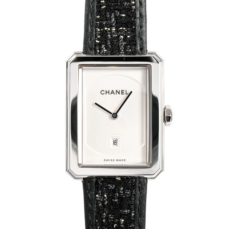 【中古】A品 シャネル 彼氏 ウオッチ H6954 しろがね色 レディース