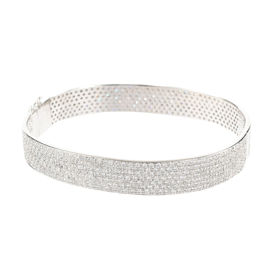 【中古】A品 ダイヤ ブレスレット ダイヤ5.3ct 内周:約17cm/幅:約9mm 29.0g レディース｜ロデオドライブ店