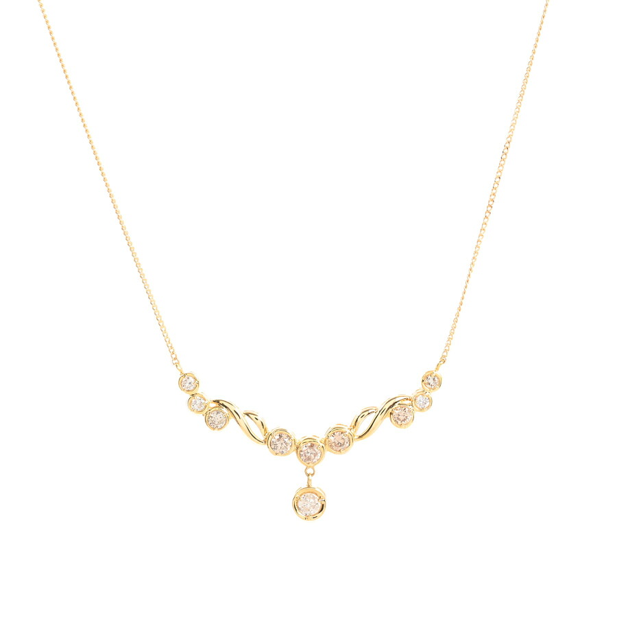 【中古】A品 ダイヤ ネックレス ダイヤ0.5ct 2.9g レディース|ロデオドライブ店