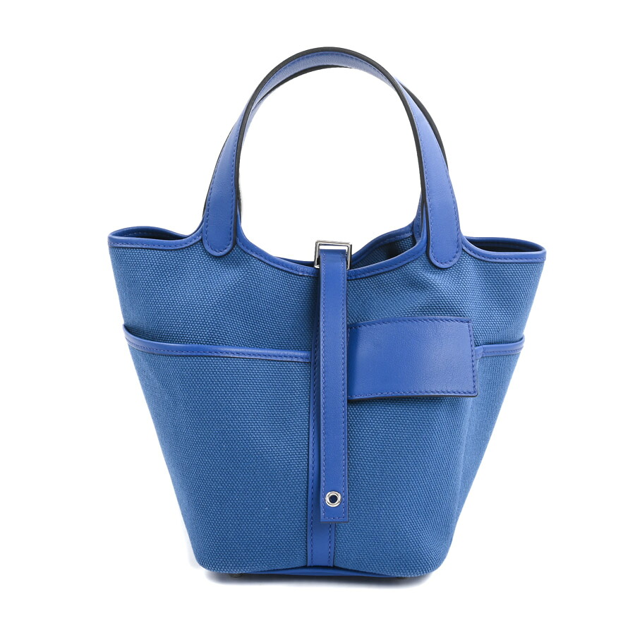 【中古】SA品 エルメス ピコタンロックカーゴPM ハンドバッグ ブルーロワイヤル ユニセックス｜ロデオドライブ店