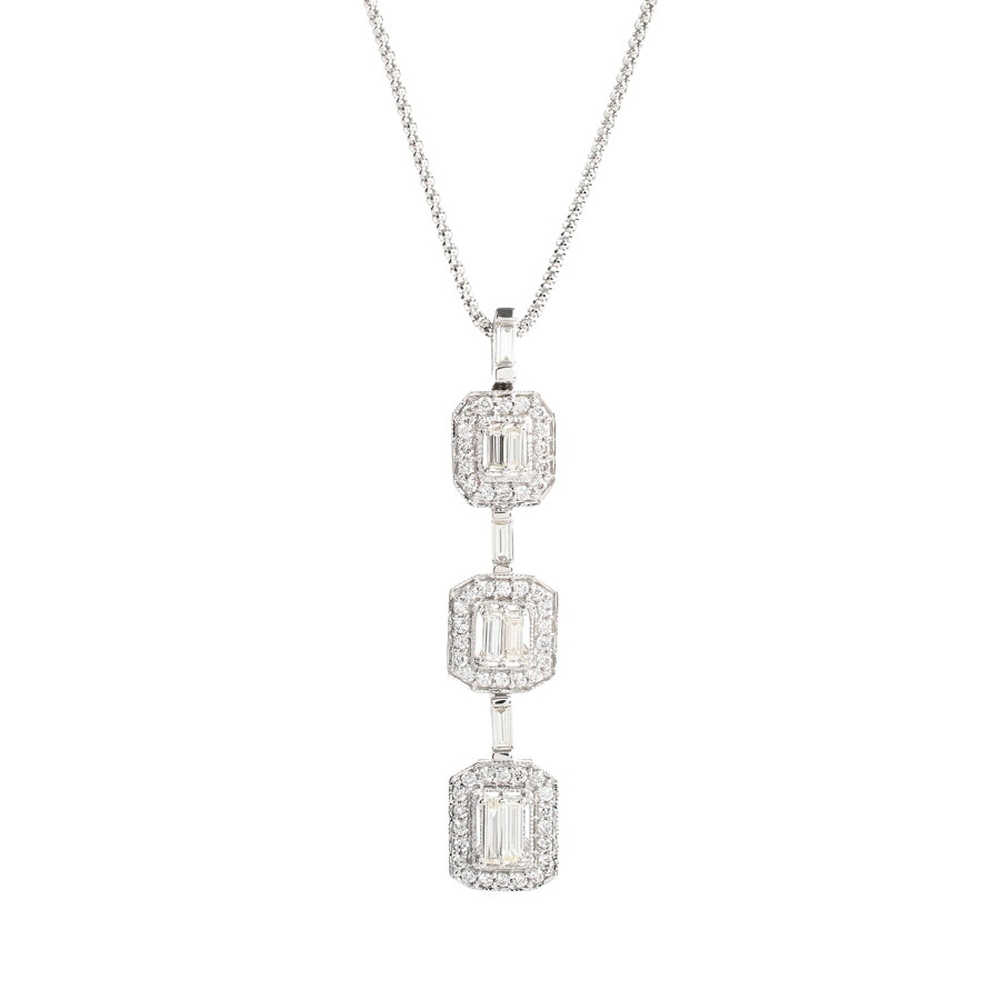 【中古】A品 ダイヤ ネックレス ダイヤ1ct 6.9g レディース|ロデオドライブ店