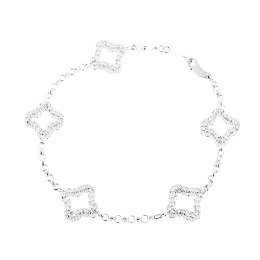 【中古】A品 トパーズ ブレスレット トパーズ1.64ct ダイヤ1.6ct 内周:約17cm/チャーム:約W12xH12mm｜ロデオドライブ店