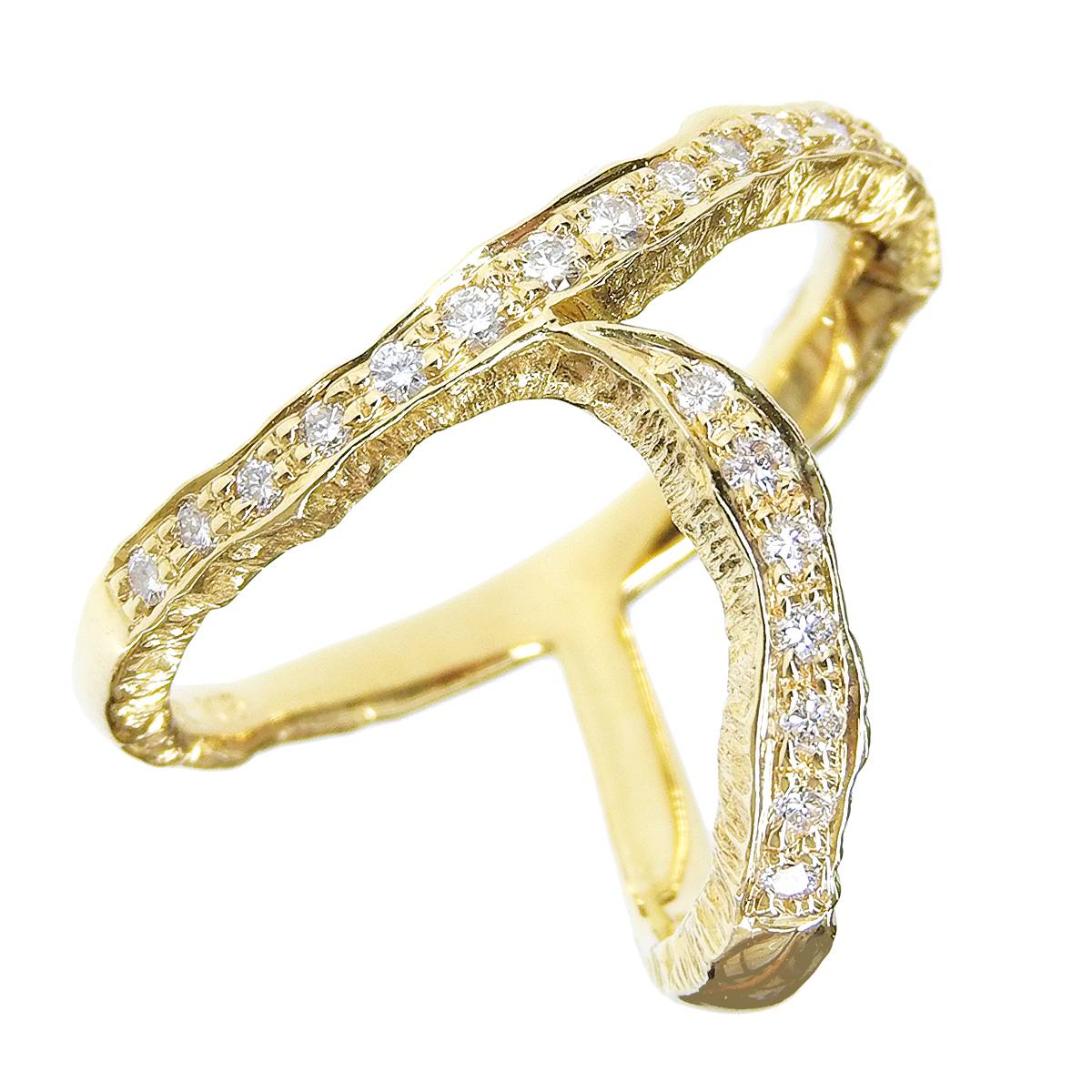 KARATIの K18WGダイヤモンドピンキーリング8号保証書付き KARATIの K18WGダイヤモンドピンキーリング8号保証書付き KARATI K18WG