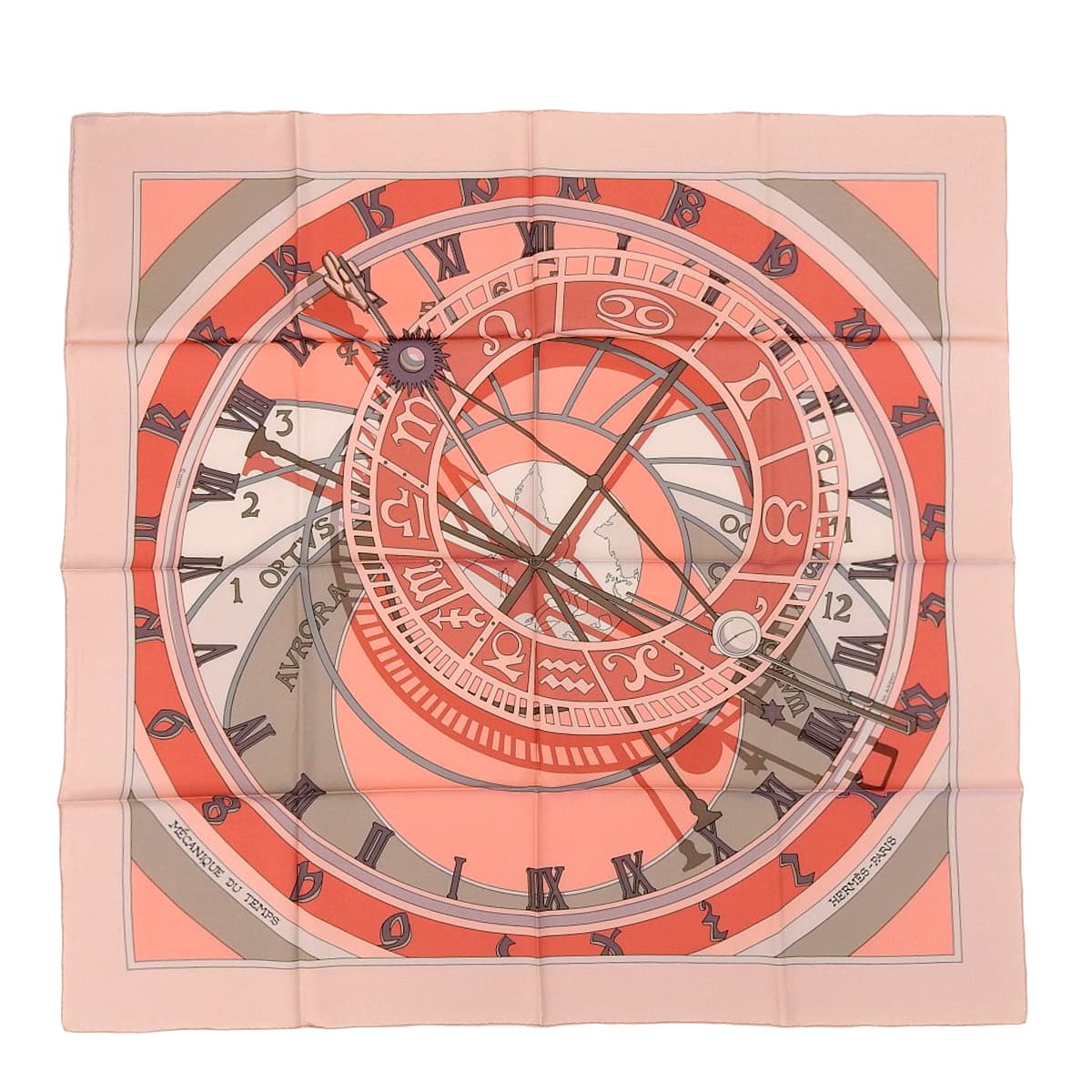 楽天市場】HERMES エルメス スカーフ カレ90 花の中で過ごす時間/時の