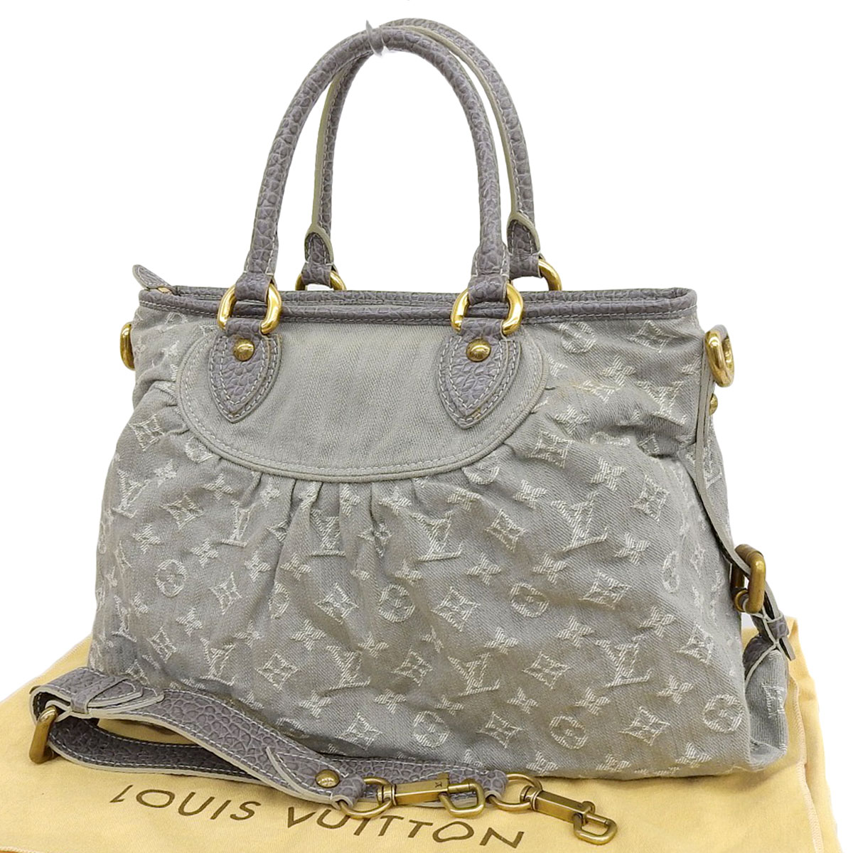 8498) ルイヴィトン LOUIS VUITTON モノグラムデニム ネオカビィ 2WAY