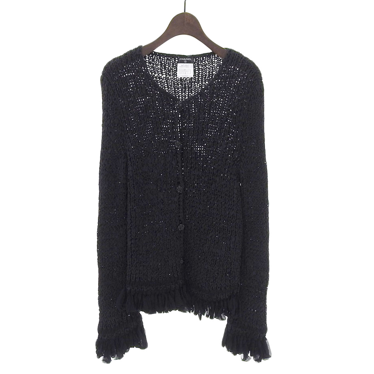シャネル　カーディガン　ココマーク　34 ブラック 2022年 春夏 CHANEL シャネル カーディガン レディース ココ
