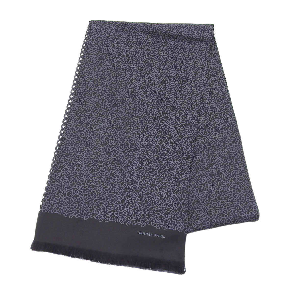 楽天市場】HERMES エルメス Hロゴ アレルトゥール バイカラー マフラー