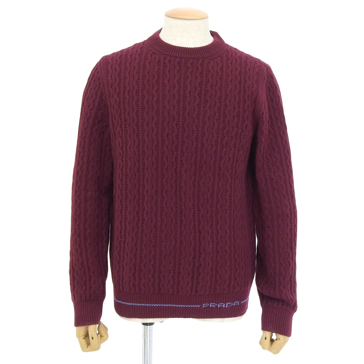 プラダ PRADA UMR588 サイズ:50 三角パッチカシミアタートルネック