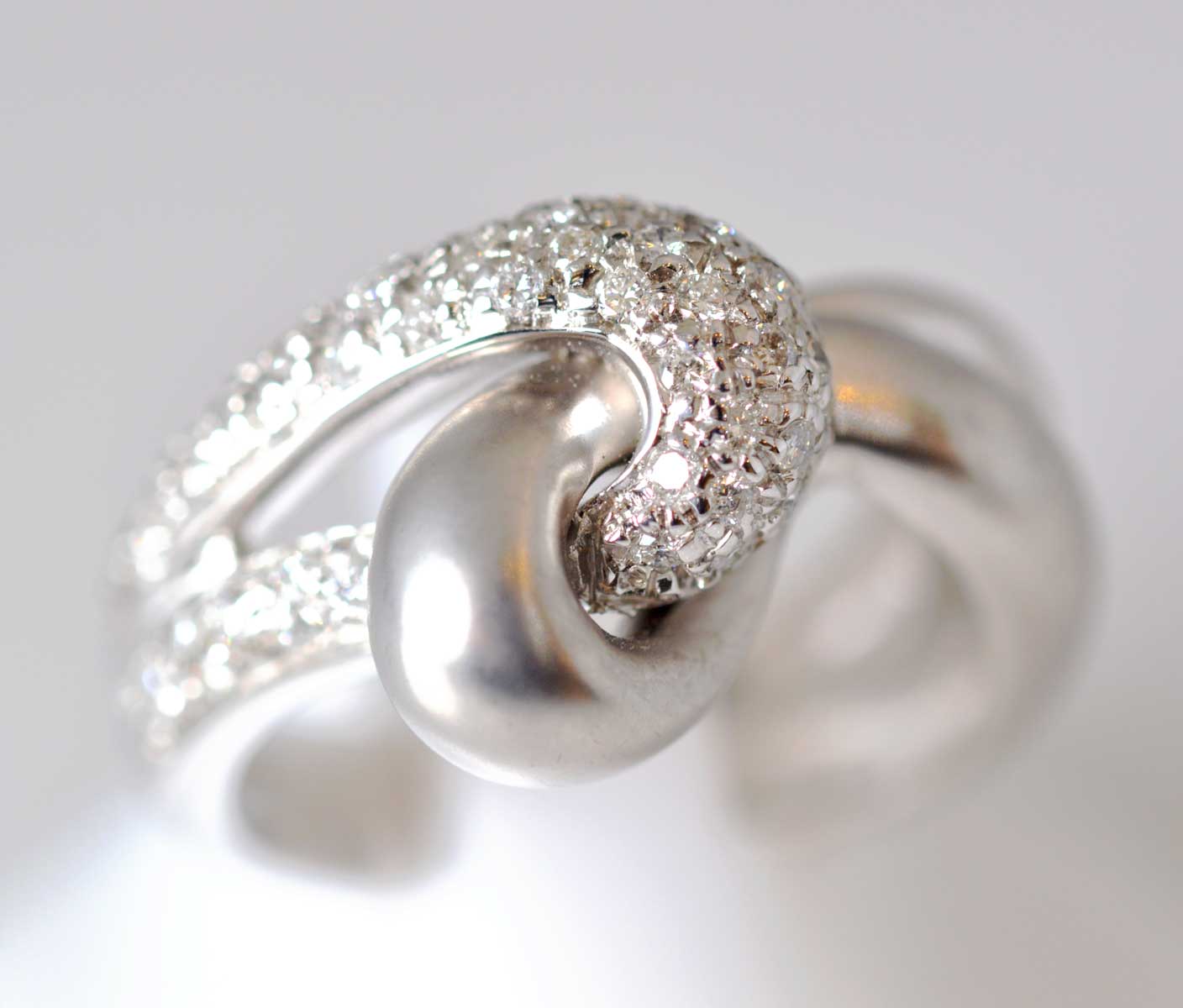 大好き 6224 ジュエリー ノンブランド K18wg ホワイトゴールド パヴェダイヤ リング 12号 レディース ノンブランドジュエリー 中古 6224 Kabianga Ac Ke