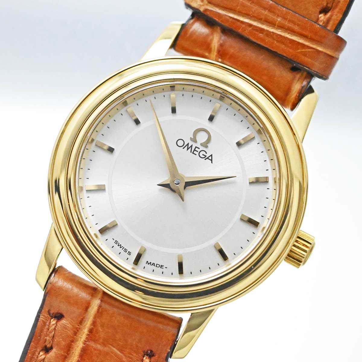 楽天市場】オメガ 腕時計 K18/750刻印 クォーツ デイト ゴールド