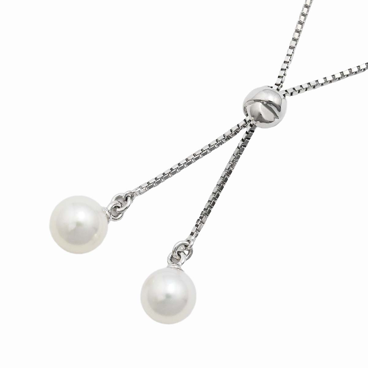 (3543) タサキ TASAKI PT850 プラチナ パール ネックレス レディース 【中古】
