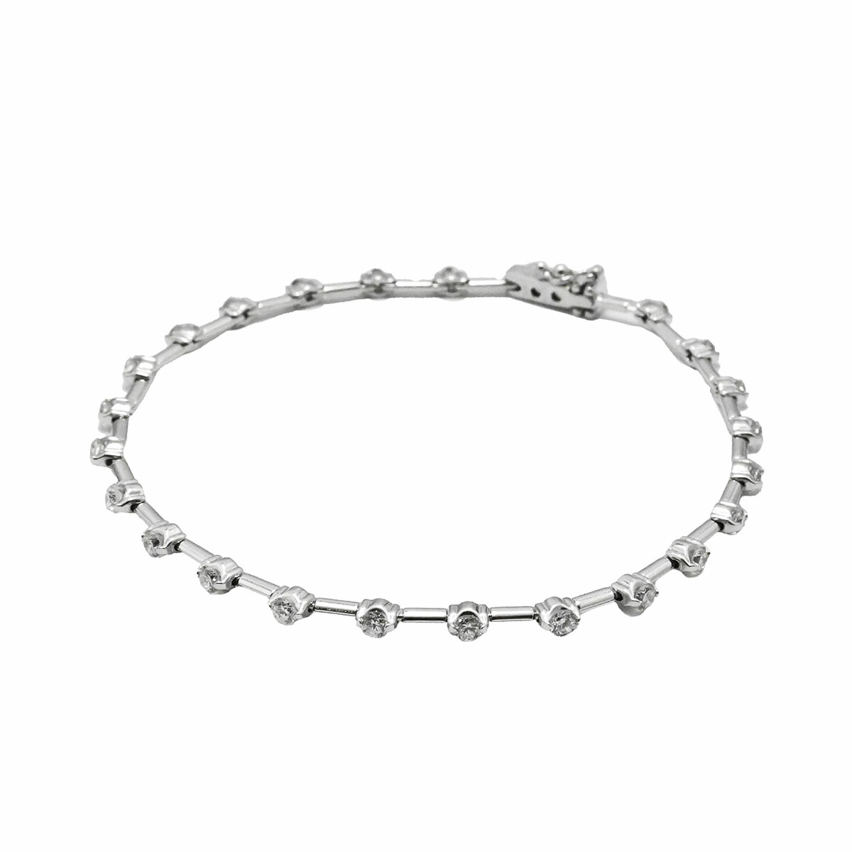 【美品】デビアスk18ダイヤブレスレット DE BEERS De Beers デビアス ダイヤモンド ブレスレット K18