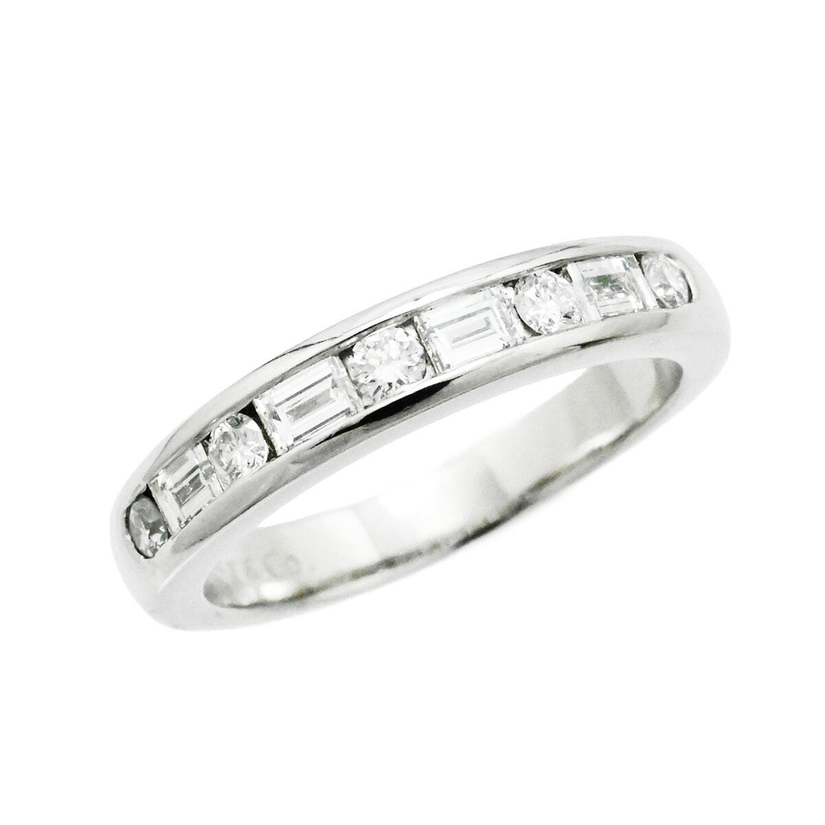 (3681) ティファニー TIFFANY & Co. PT950 プラチナ ダイヤ チャネルセッティング リング ９号 レディース 【中古】｜ロド・ヤマカ　店