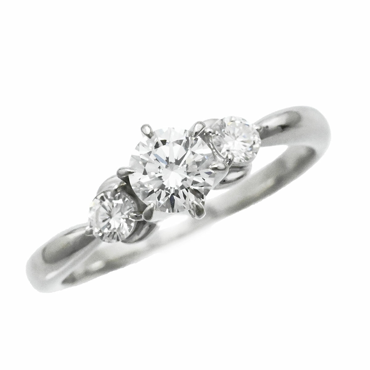 (3682) モニッケンダム MONNICKENDAM PT900 プラチナ ダイヤ0.36ct 0.16ct リング 12号 レディース 【中古】