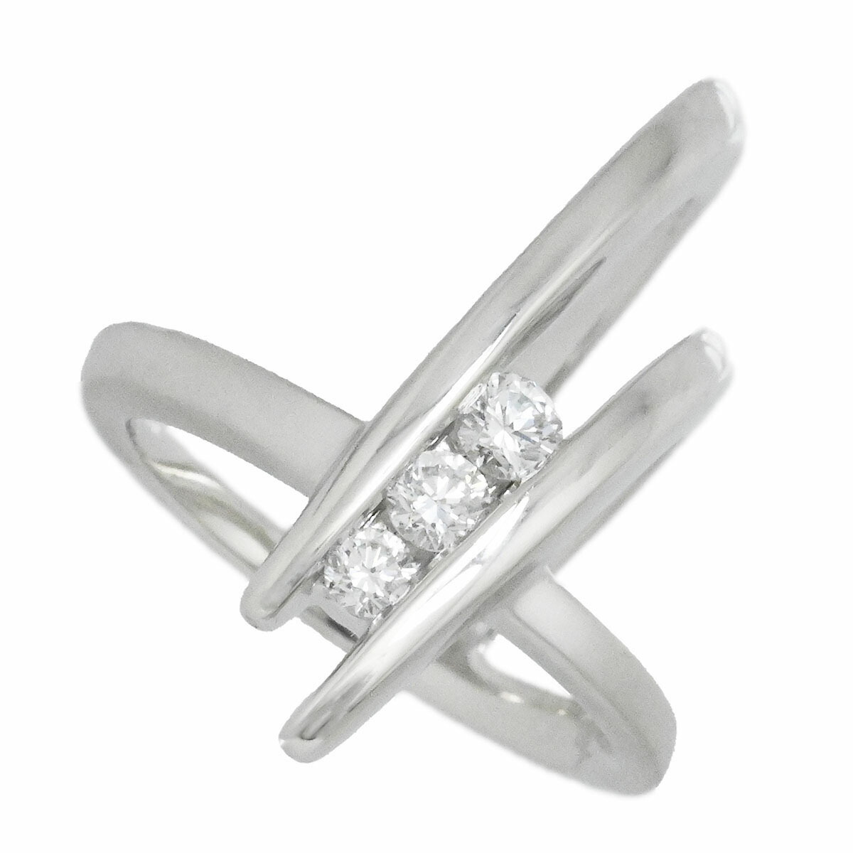 (3816) カラッチ Pt900 プラチナ KARATI ダイヤ0.26ct ピンキーリング サイズ4.5号 レディース 【中古】 119,500円