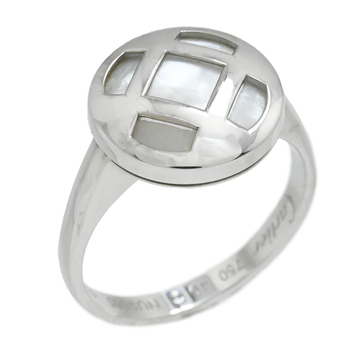 (3911) カルティエ CARTIER 750WG K18WG ホワイトゴールド ホワイトシェル リング サイズ49 レディース 【中古】｜ロド・ヤマカ　店