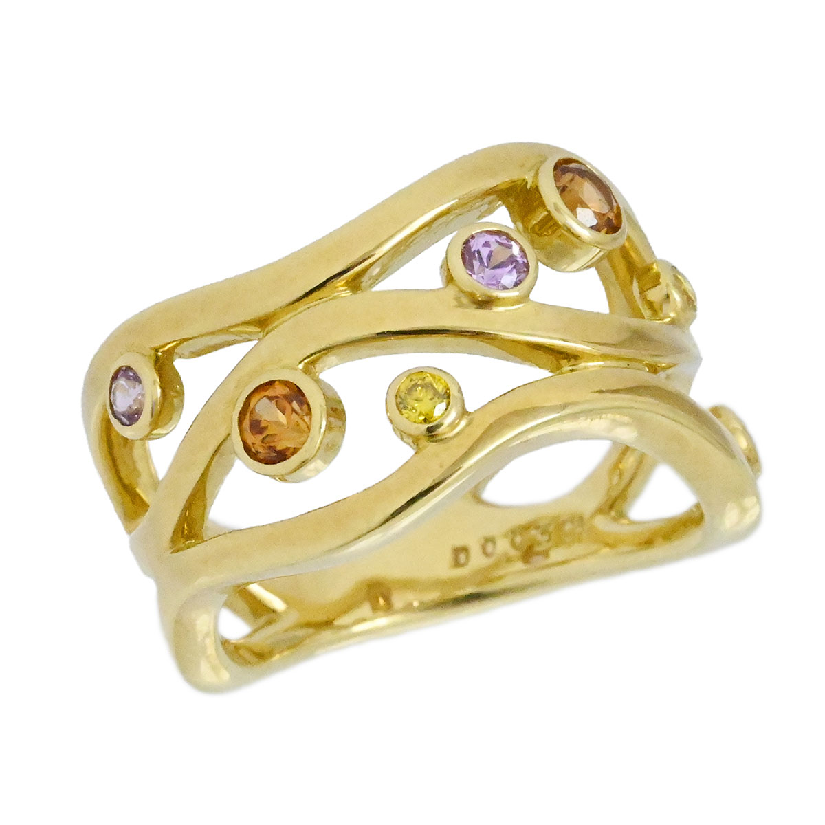 楽天市場】【緑屋質屋】ミキモト ゴールデンサファイア リング 4.52ct