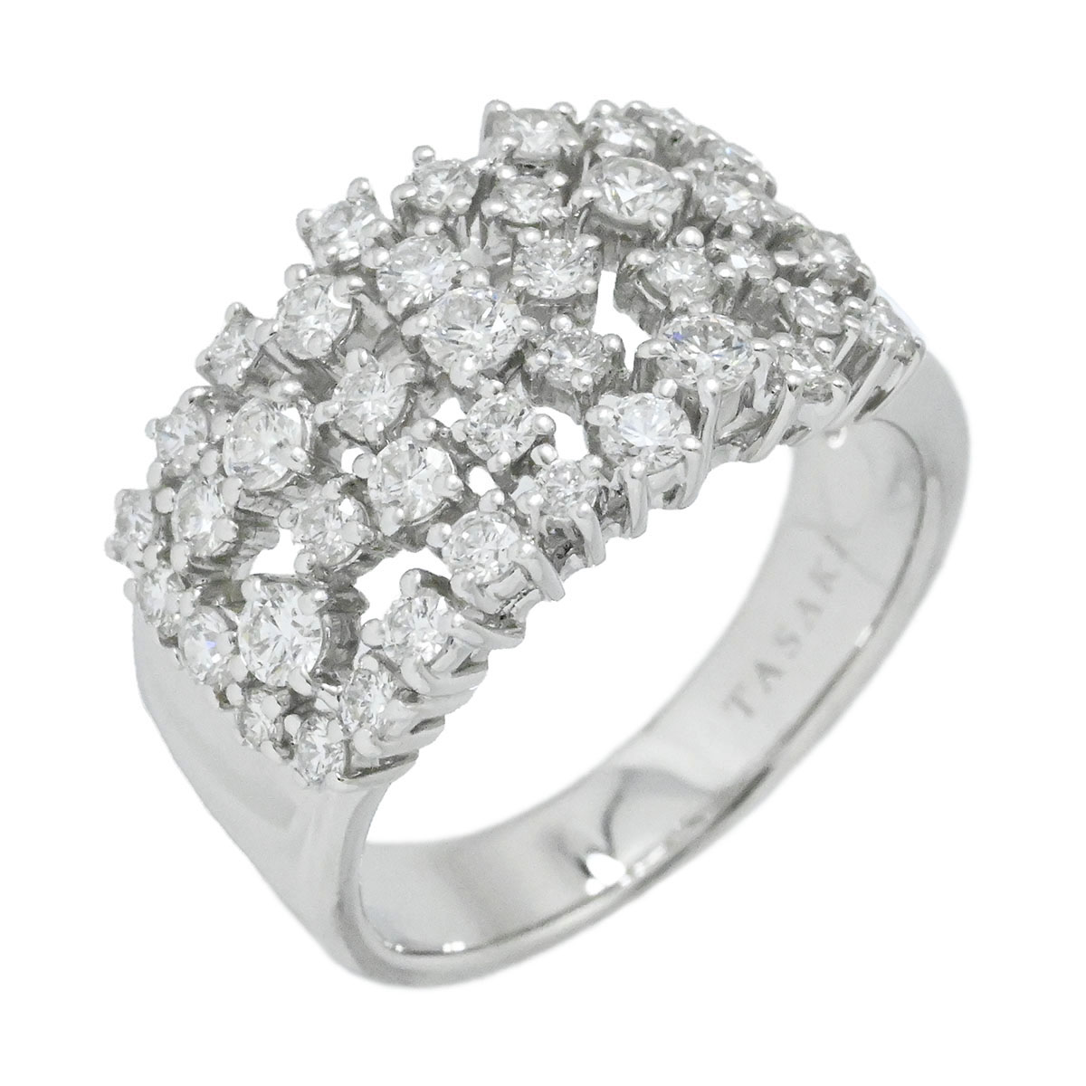 (3971) タサキ TASAKI K18WG ホワイトゴールド ダイヤ0.98ct リング サイズ14号 レディース 【中古】|ロド・ヤマカ 店
