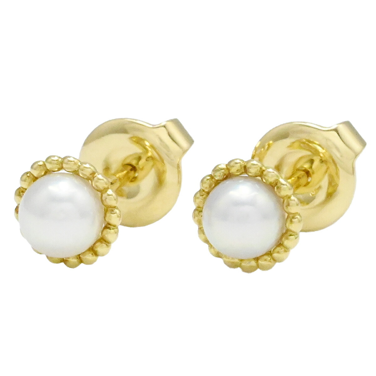 楽天市場】ミキモト MIKIMOTO ピアス リボンモチーフ パール4ミリx2