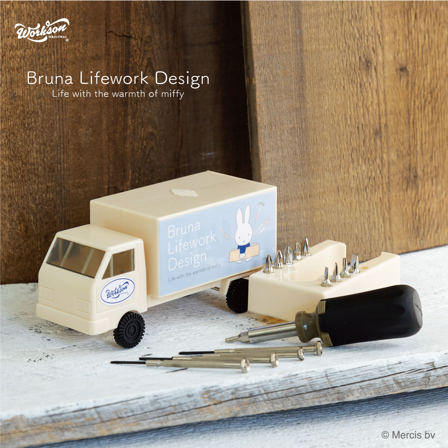 楽天市場 Bruna Lifework Design ミッフィートラック型ツールボックス Jammy Store