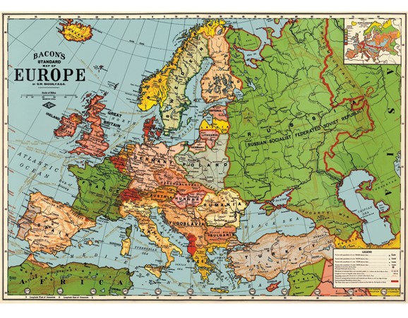 楽天市場 ヨーロッパ地図 ポスター European Map 世界地図 ポスタービン