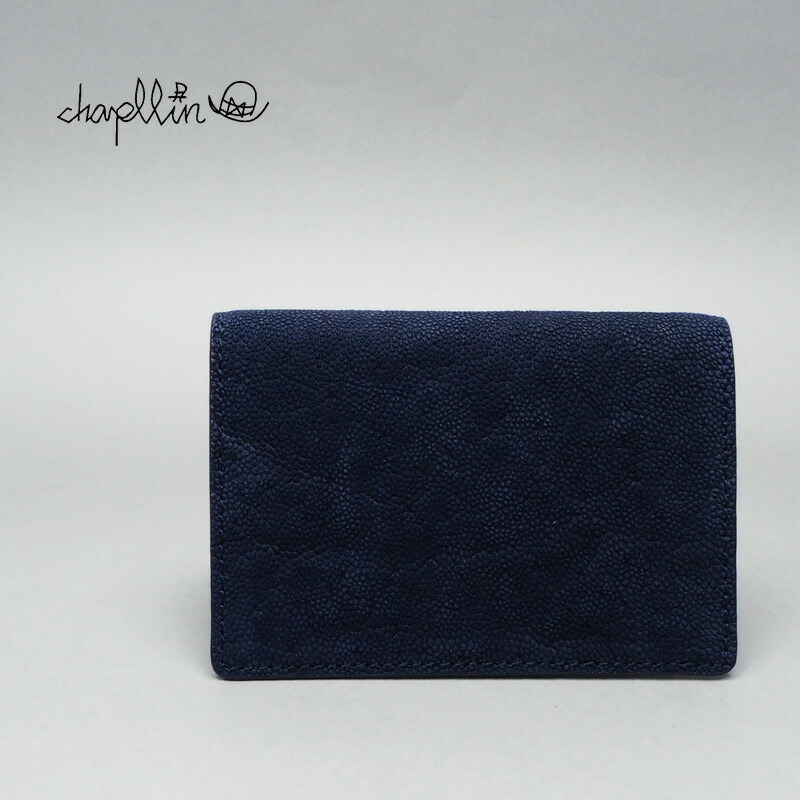 chapllin チャップリン カードケース “ELEPHANT LEATHER CARD CASE” NAVY CPC-CC-EL-NV