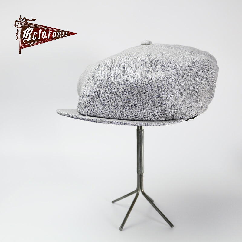 BELAFONTE ベラフォンテ 帽子 キャスケット&ldquo;RAGTIME PEAKYHAT LINEN COTTON HERRINGBONE&rdquo;BF-25-27｜ろーぐす