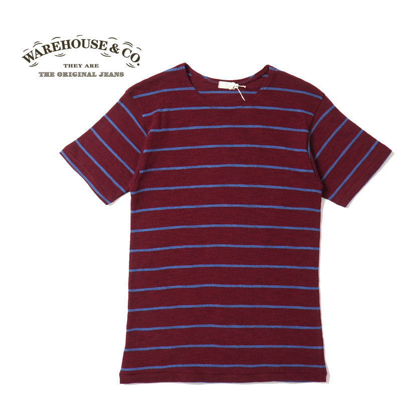 未使用　ウエアハウス サイズ40 ボーダーtシャツ 4087 ボルドー 楽天市場】WAREHOUSE ウエアハウス 4089 3×2インチボーダー 半袖